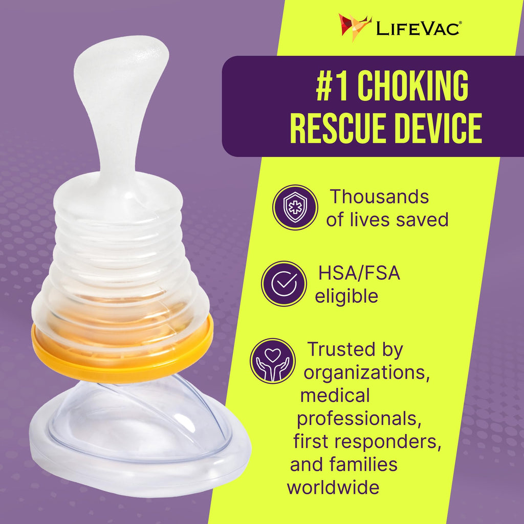 Yellow Travel Kit 2 Pack - Portable Suction Rescue Device, First Aid Kit for Kids and Adults, Portable Airway Suction Device for Children and Adults