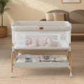 Bassinet Bedside Crib, Stable and Secure Crib for Newborns, Beige